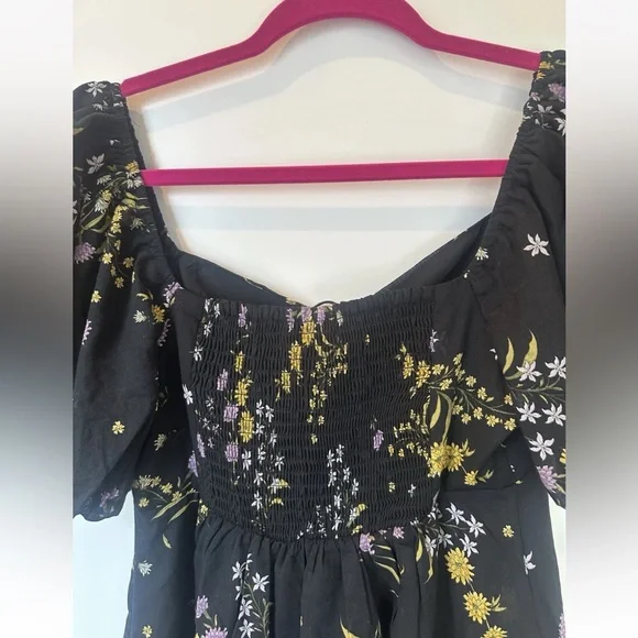 NWT Steve Madden Floral Black Dress Sz S - Picture 5 of 9